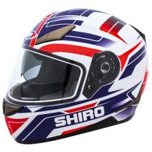 Κράνος Shiro SH715 Austin κόκκινο / μπλε